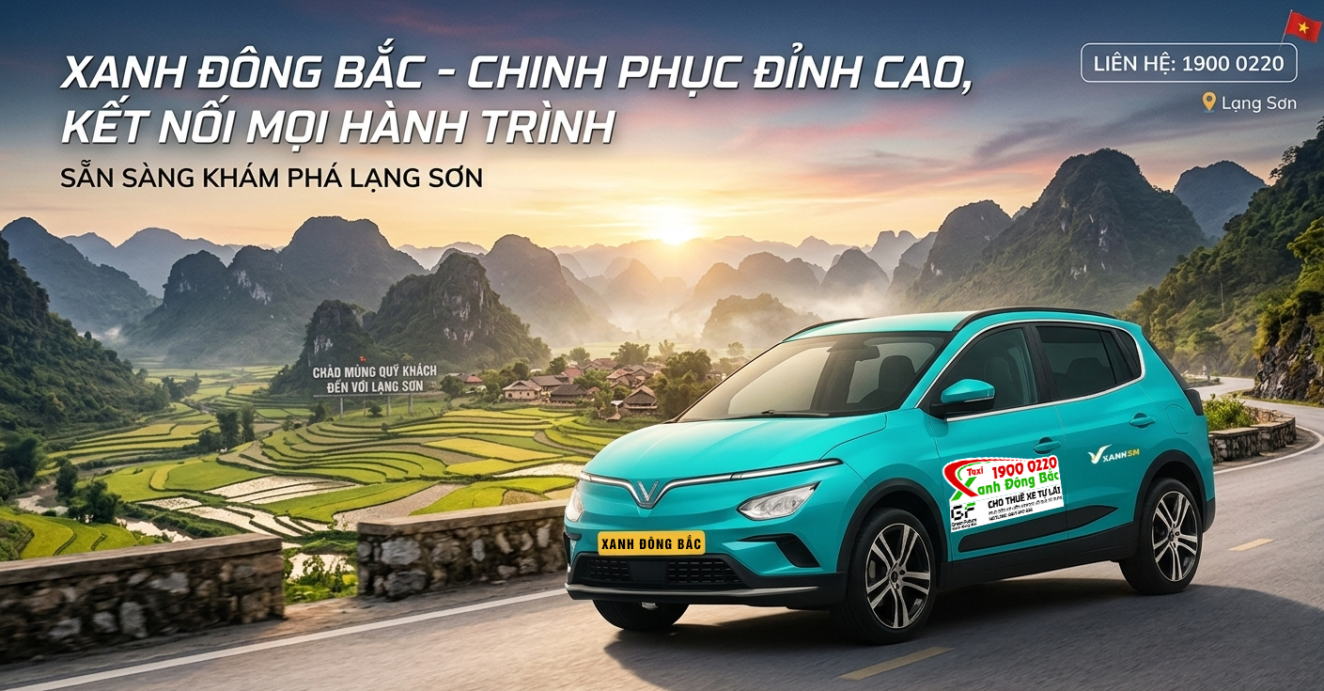 Taxi điện Xanh Đông Bắc Lạng Sơn